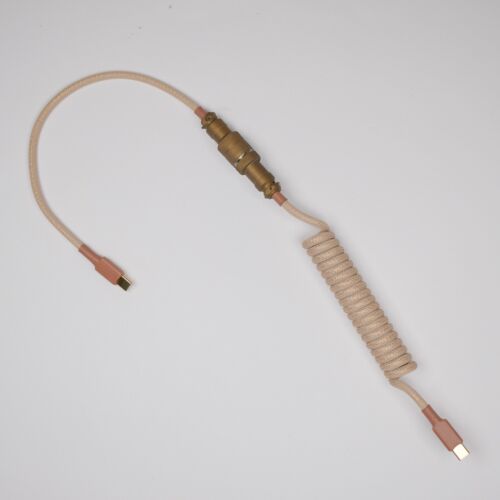 Custom Handmade Coiled Straight USB Keyboard Cable  - Foto 1 di 10