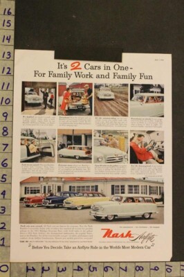 1951 AUTO NASH AMBASSADOR STATESMAN RAMBLER ENGINE MODEL DETROIT MI AD SG06