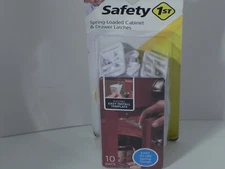 Safety First Spring Loaded Cabinet and Drawer Latches 10 pack