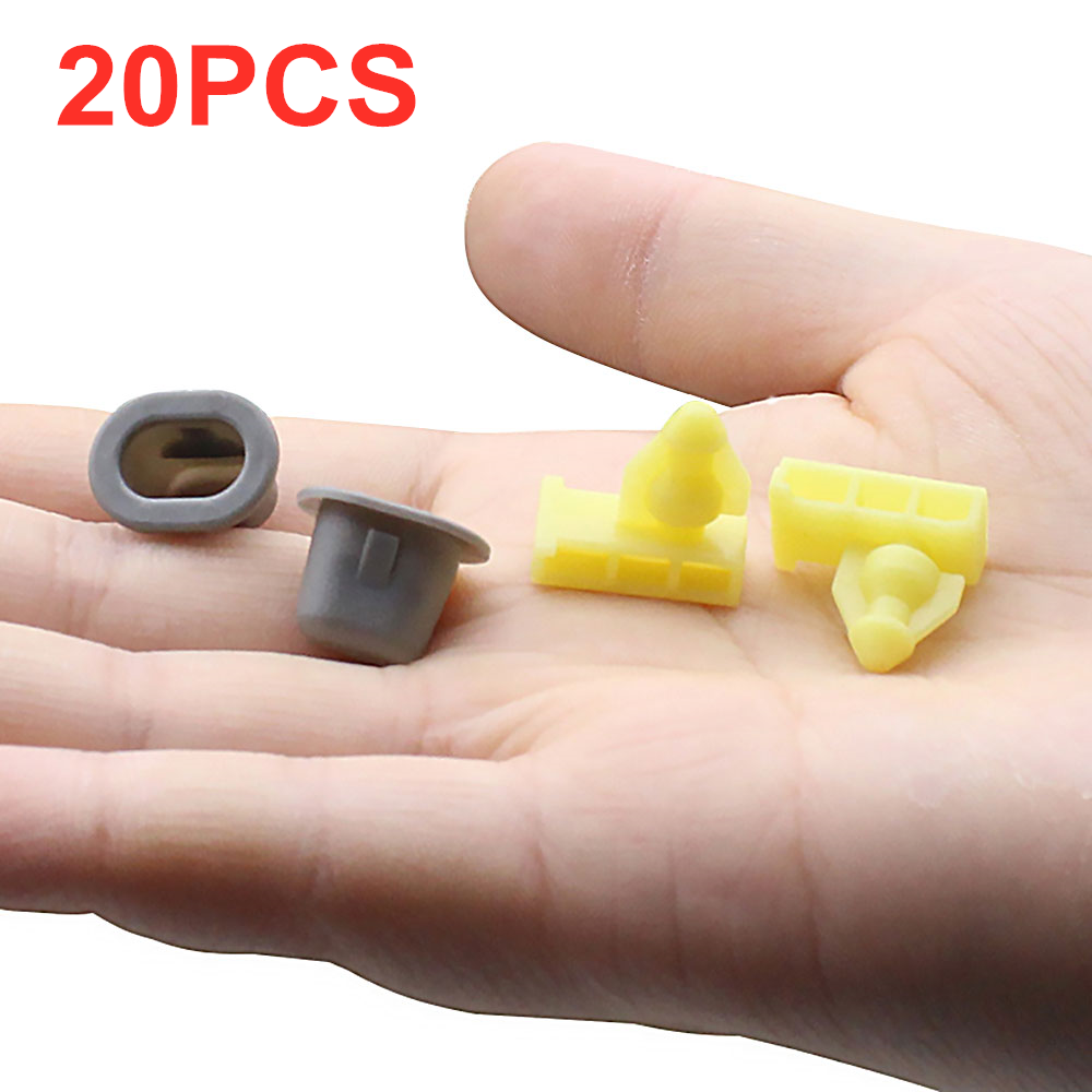 20x For Nissan Wheel Well Opening Moulding Clip & Grommet
