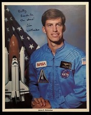JAMES D. WETHERBEE NASA STS ASTRONAUT INSCRIBED HAND SIGNED AUTOGRAPH LITHO