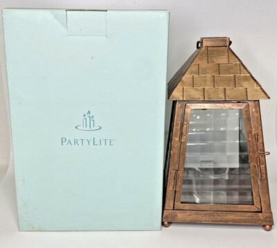 PartyLite Mosaic Optic Fusion Lantern NIB P8B/P8852