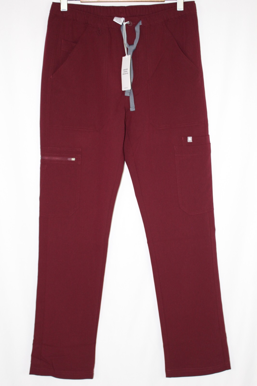 Figs Men's Scrubs Cairo Cargo Pants Size Small Burgundy TM3001