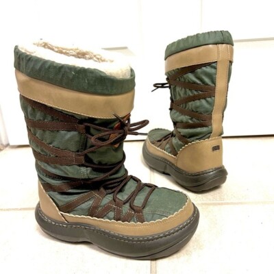 ALDO FLORENDAY Winter Boots Womens Fleece Lined Siesta green brown size  Canada