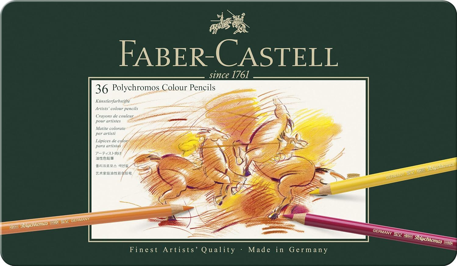Faber-castell Künstlerfarbstift Polychromos 36er Metalletui, Weicher