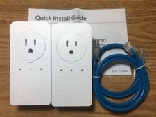 NEW--(LOT of 2) D-Link DHP-P338AV PowerLine AV 500 3-Port Pasthrough Adapter