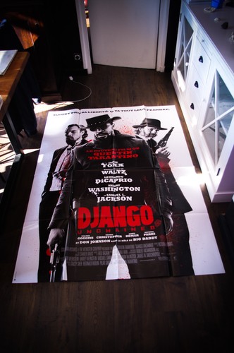 DJANGO UNCHAINED Tarantino French Grande Vintage Movie Poster Original 2013