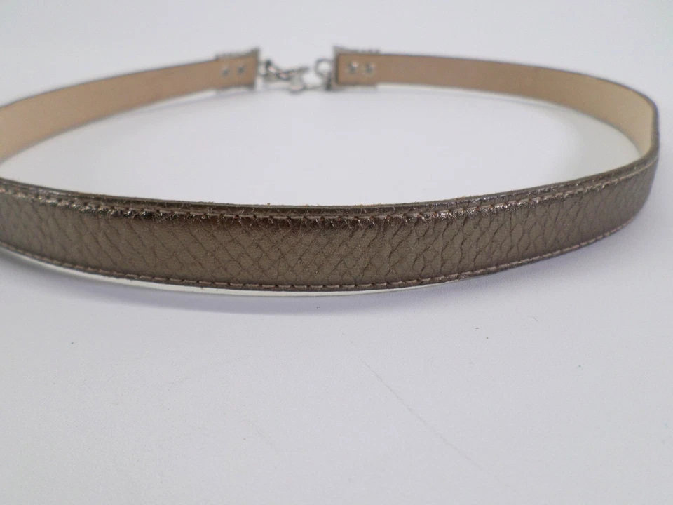 Cinturón de cadera con hebilla de palanca 34 M accesorios por M estampado de piel de serpiente verde 3112 EE. UU. Foto 3 de 4