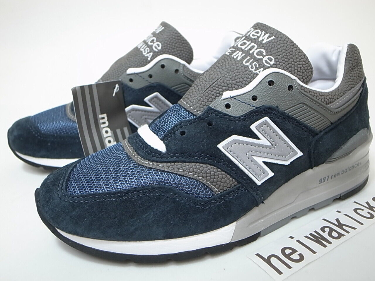 Size 5 - New Balance 997 Navy White for sale online | eBay