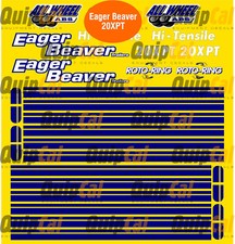 Eager Beaver 20XPT Decal Set. Decals for most models of Eager Beaver Trailers