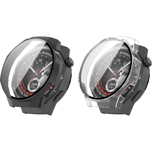 Schutzhülle, Huawei Watch GT5 Pro, TPU, Display Schutzfolie, Vollschutz, Tran...