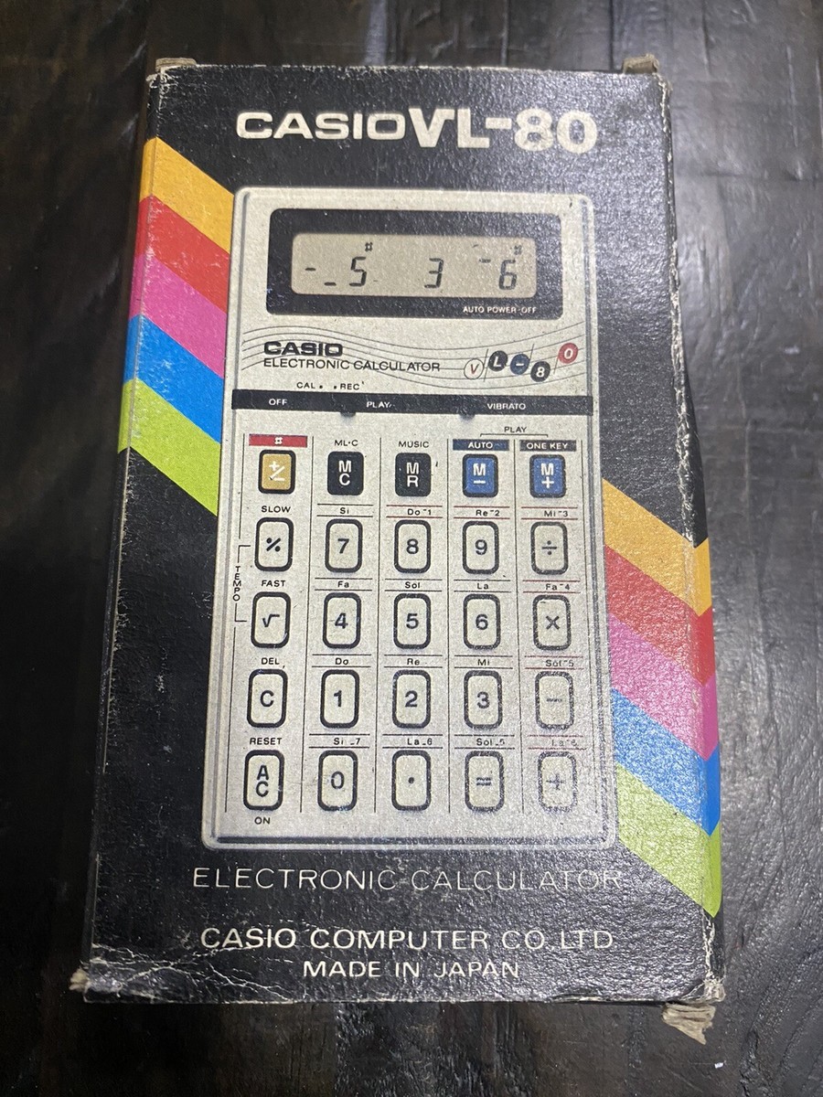Casio VL-80 calculator and synthesizer - Vintage and rare | eBay