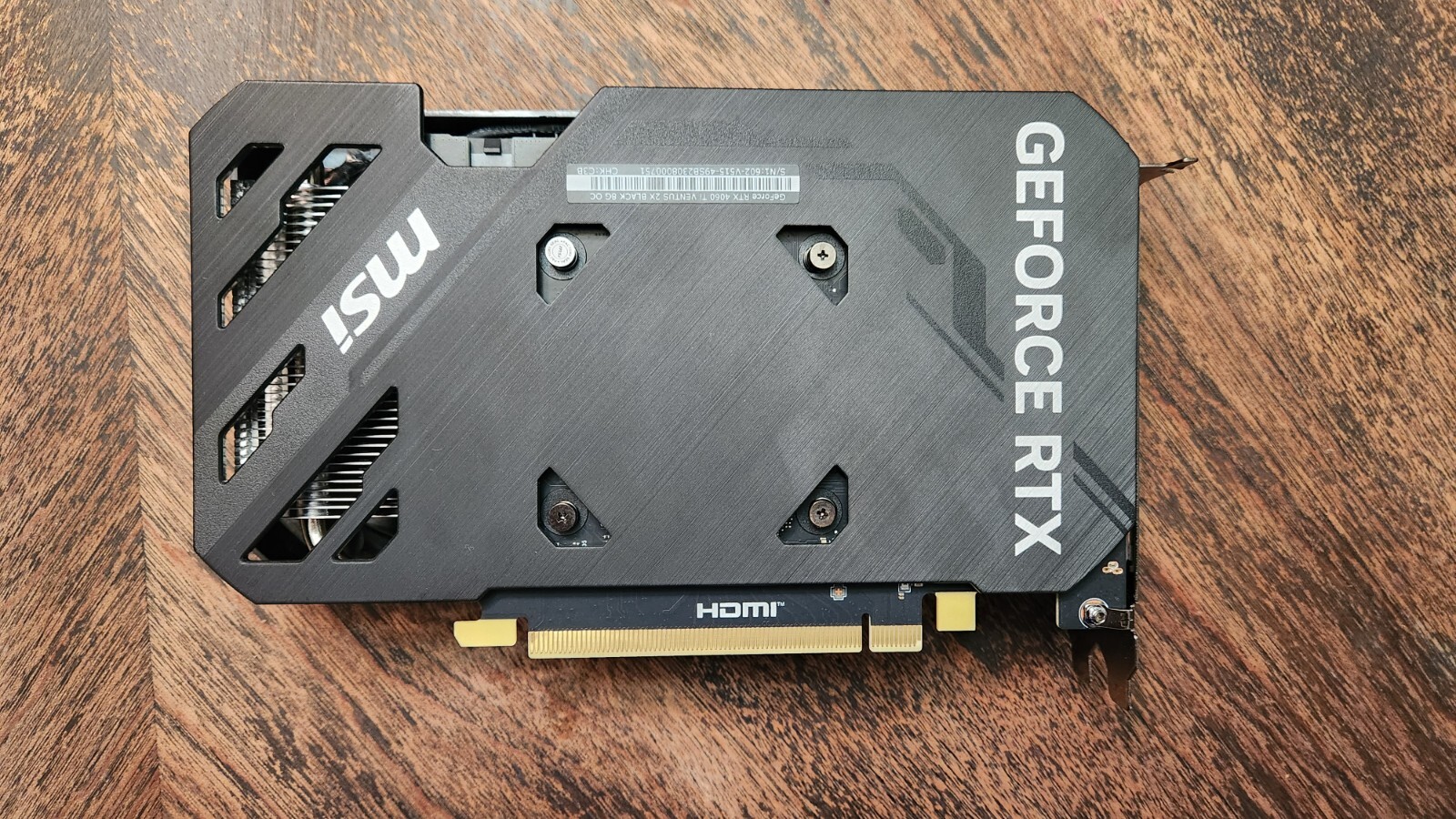 MSI GeForce RTX 4060 Ti VENTUS 2X BLACK OC 8GB Graphics Card 8 GB