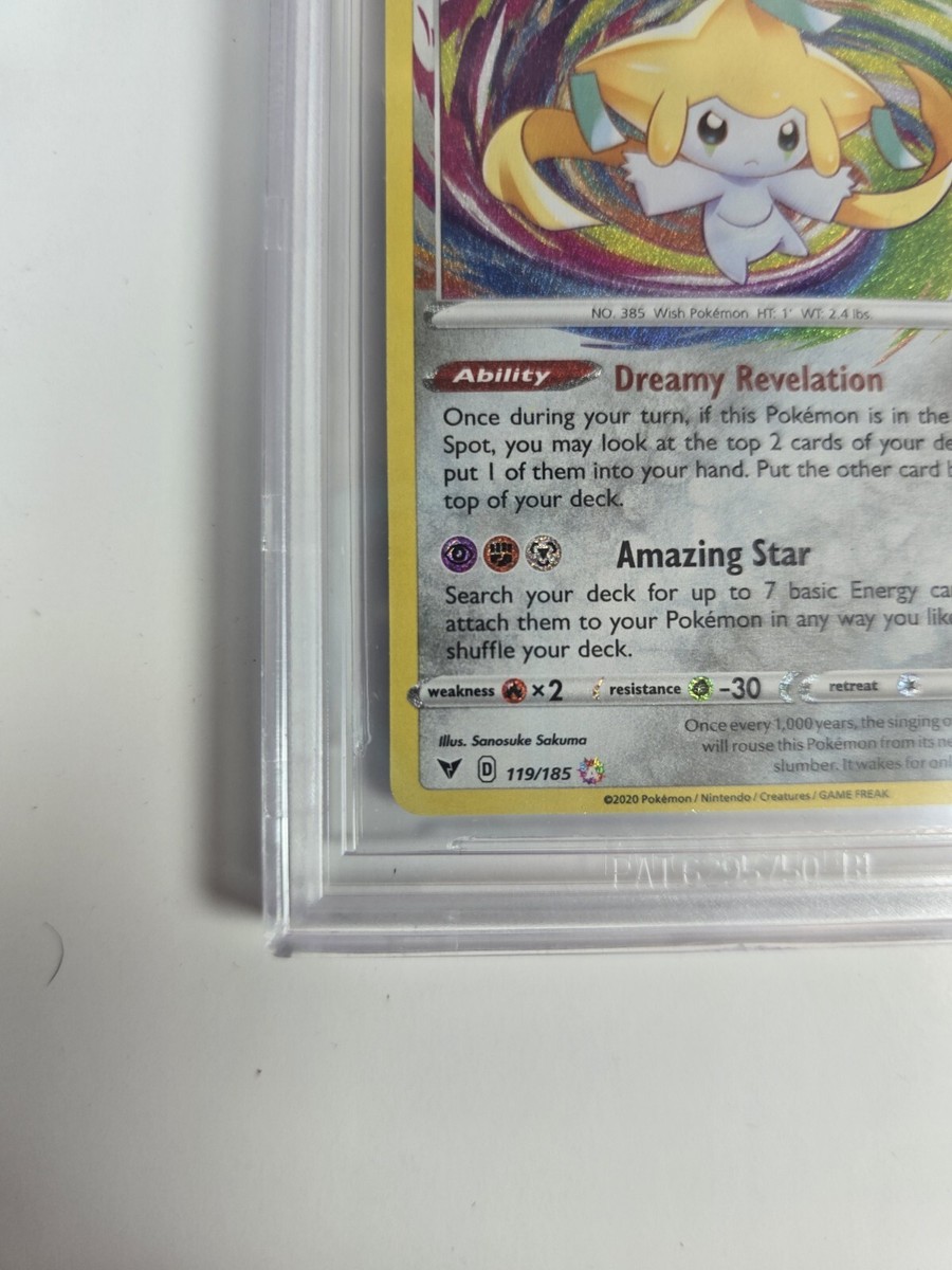 Pokémon TCG Jirachi Vivid Voltage 119/185 Holo Amazing Rare Graded