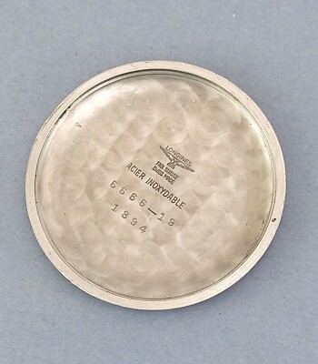 Vintage LONGINES stainless steel BACK reference 6666 19