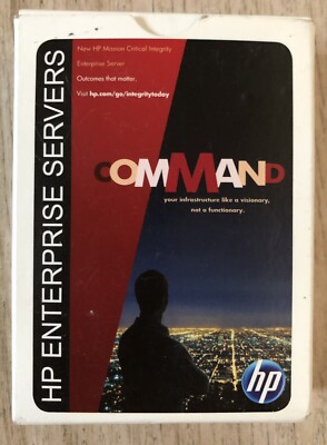 Rare pack of HP Enterprise Server - COMMAND playing cards - sealed & unbenutzt