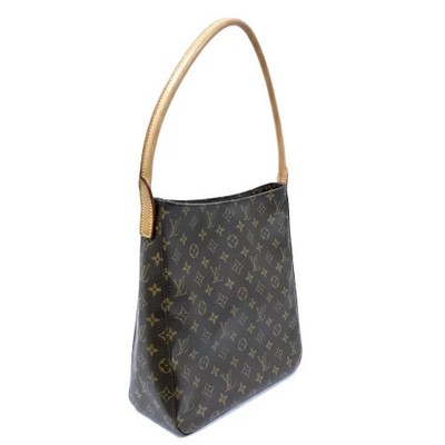 Louis Vuitton Looping Monogram Tote Bag Shoulder Handbag Brown