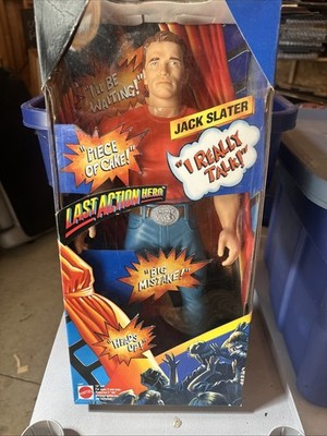 VTG RARE NEW 1993 Mattel Last Action Hero Jack Slater Talking 15'' Action Figure 