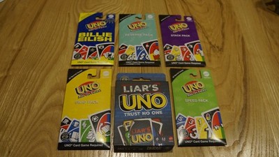 New LIAR'S UNO Card Game + 5 Add-on Packs (Speed, Stack, Reverse, Swap, Eilish)
