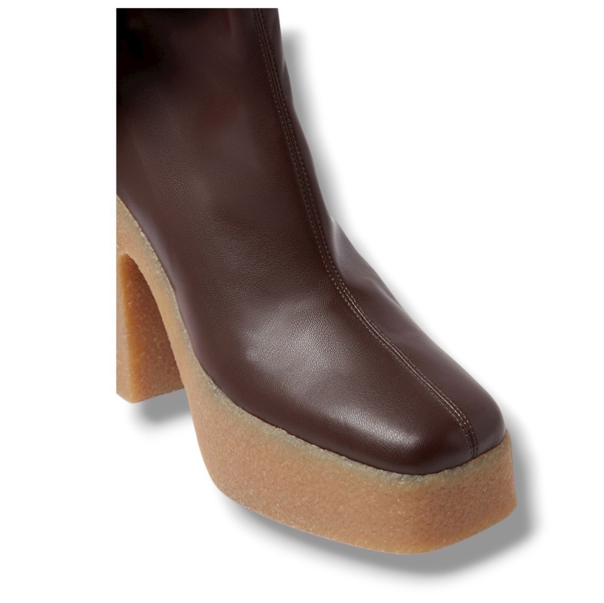 Stella McCartney Skyla Stretch Over-the-Knee Platform Boots Size 39 EU 9 US image 5