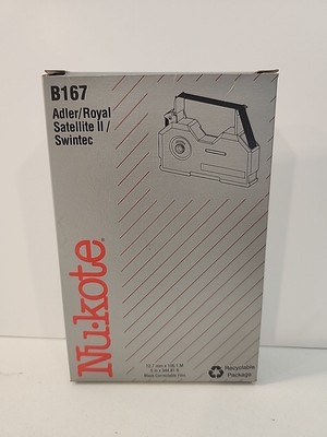 Adler Royal Satellite II Swintec Typewriter Ribbon, Nukote B167, New in Box