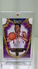 2014-15 PANINI SELECT #187 CLINT CAPELA RC ROOKIE CARD PURPLE WHITE & GOLD PRIZM