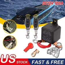 Car Battery Off Disconnect Cut Isolator Switch Master Wireless W/ Remote Control