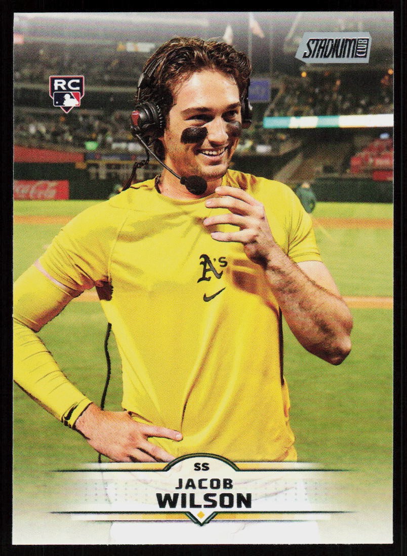 2025 Stadium Club Jacob Wilson #33 BASEBALL CARD Rookie Athletics RC