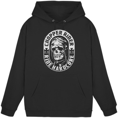 CHOPPER RIDER RIDE HARDCORE - Biker Chopperfahrer Motorrad - KaPu Hoodie