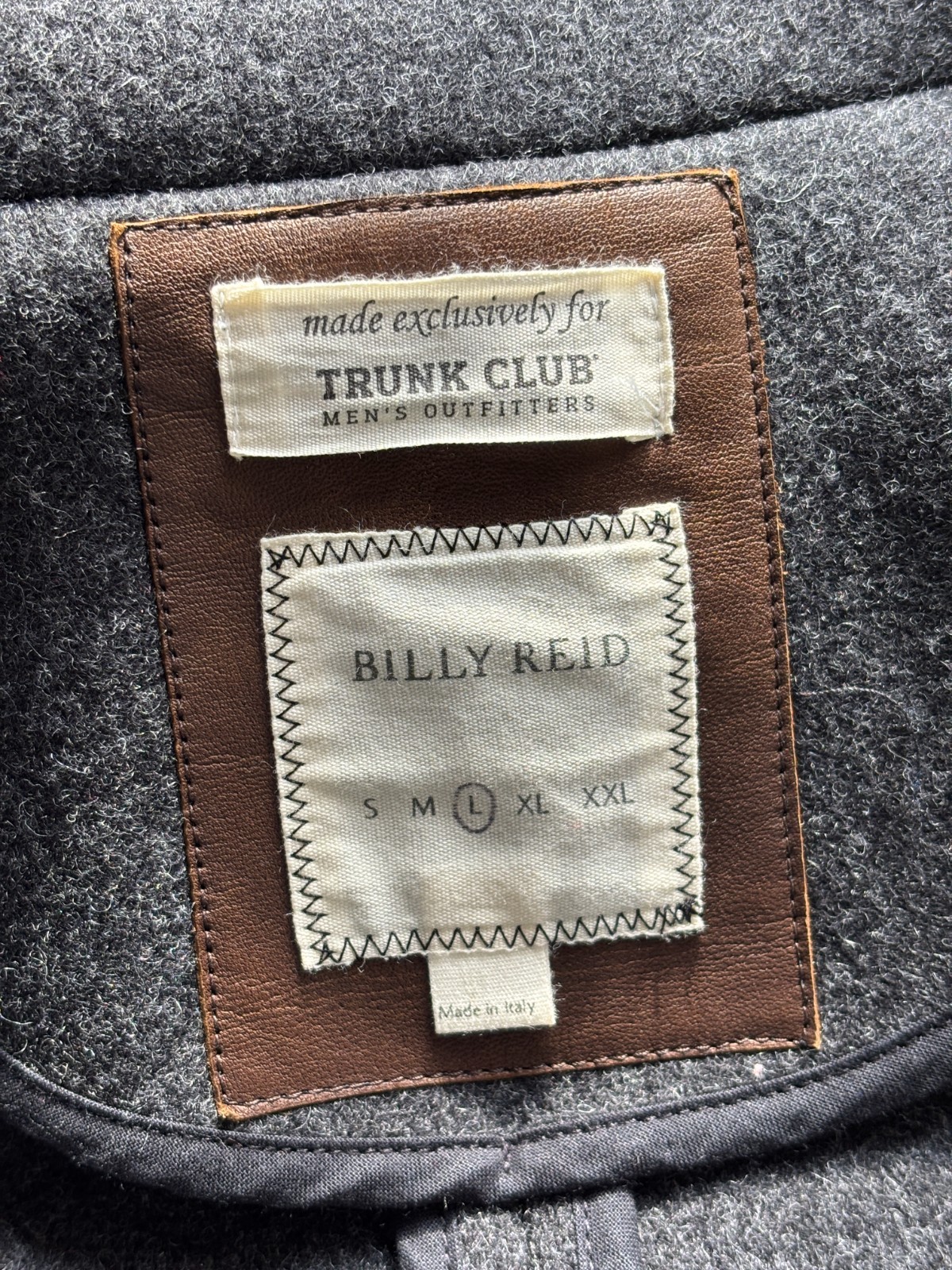 Billy Reid Wool Bond Peacoat Size L image 6