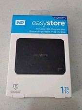 New WD Easystore WDBAJN0010BBK 1TB External U...