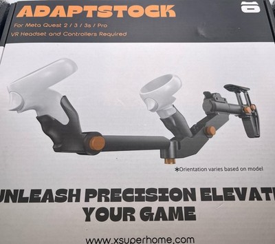 Adaptstock VR Gunstock for Meta Quest 2/3/3s/Pro. OPEN BOX FREE SHIPPING