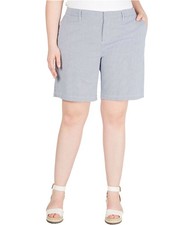 Tommy Hilfiger Striped, Hollywood Casual Shorts Blue 16W