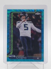 JASON MYERS 2025 TOPPS CHROME AQUA WAVE REFRACTOR /199 #280 SEAHAWKS Q4440