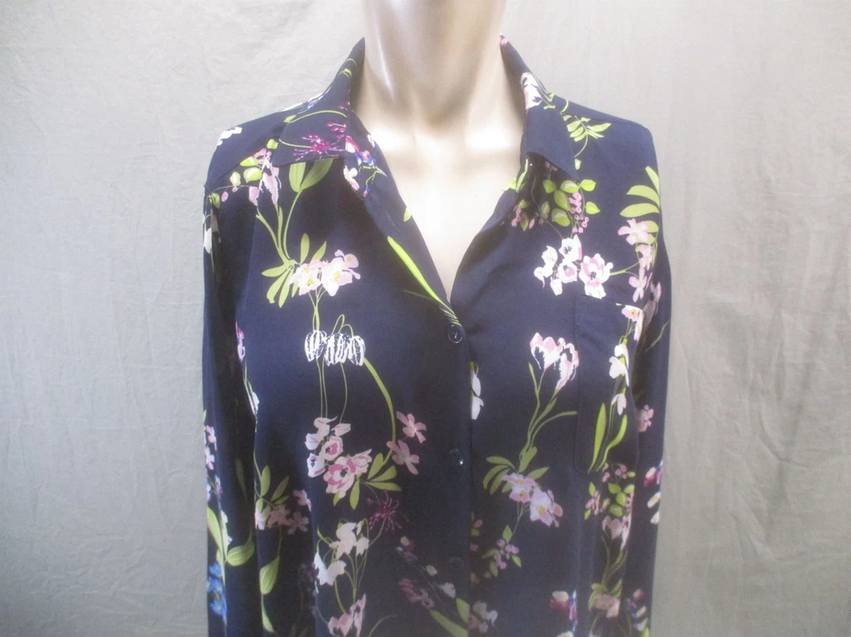 Top Philosophy Talla S Mujer Multicolor Floral Manga Larga Cuello Botones 447 Foto 2 de 4