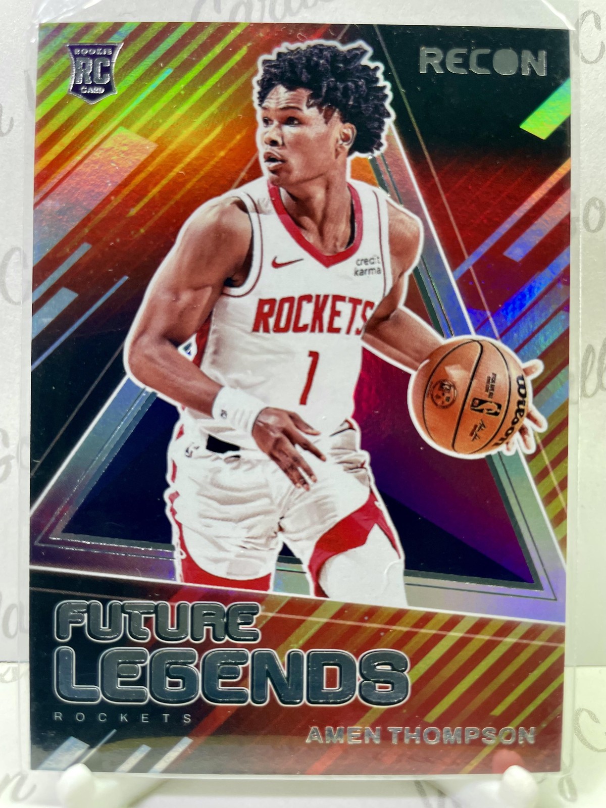 2023-24 Panini Recon Future Legends #18 Amen Thompson Houston Rockets