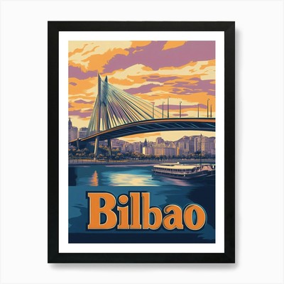 Aihrgdesign A Retro Reiseposter F Gerahmtes Wandbild Poster Leinwanddruck Bild