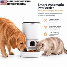 Imagen de Large 4L SMART Automatic pet Feeder Food Dispenser Bowl - WIFI , Dog & Cat