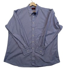 O'Connell's Mens 18-35 Blue Cotton Oxford Button Down Shirt Made in USA