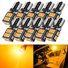 10x AUXITO T10 168 194 Amber 3000K LED License Plate Side Marker Light Bulb EOOH