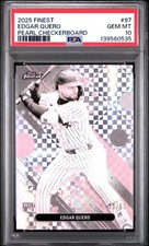 2025 TOPPS FINEST PEARL CHECKERBOARD #97 EDGAR QUERO 30/60 PSA 10