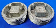 OZ GEDNEY SQUARE HEAD PLUG  M/N: PLG-250C  DIAM: 2-1/2 IN. (LOT OF 2)