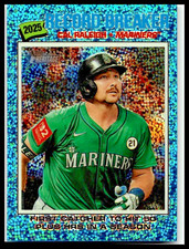 2026 TOPPS HERITAGE CHROME CAL RALEIGH #231 BLUE SPARKLE RECORD BREAKER MARINERS