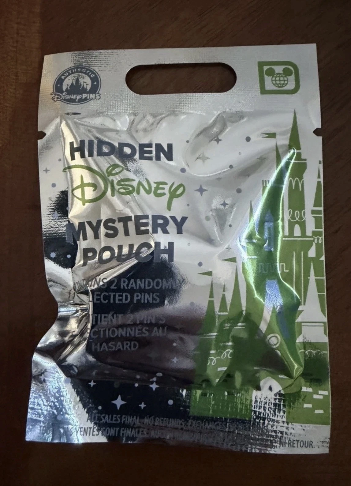 2026 Walt Disney World Hidden Mickey Mystery Green Pouch Wave A (2 Mystery Pins)