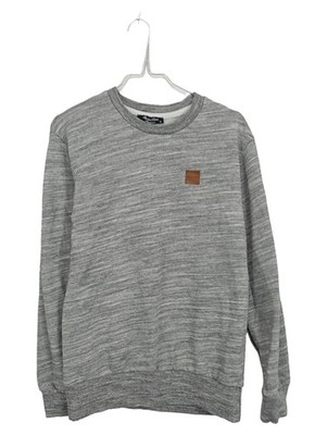 Amaci & Sons Herren Pullover Sweatshirt Grau Meliert Gr. M Streetwear