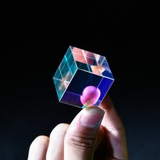 Cmy Mixing Colour Cube Acrylic Cube Prism Office Décor Science Fiction