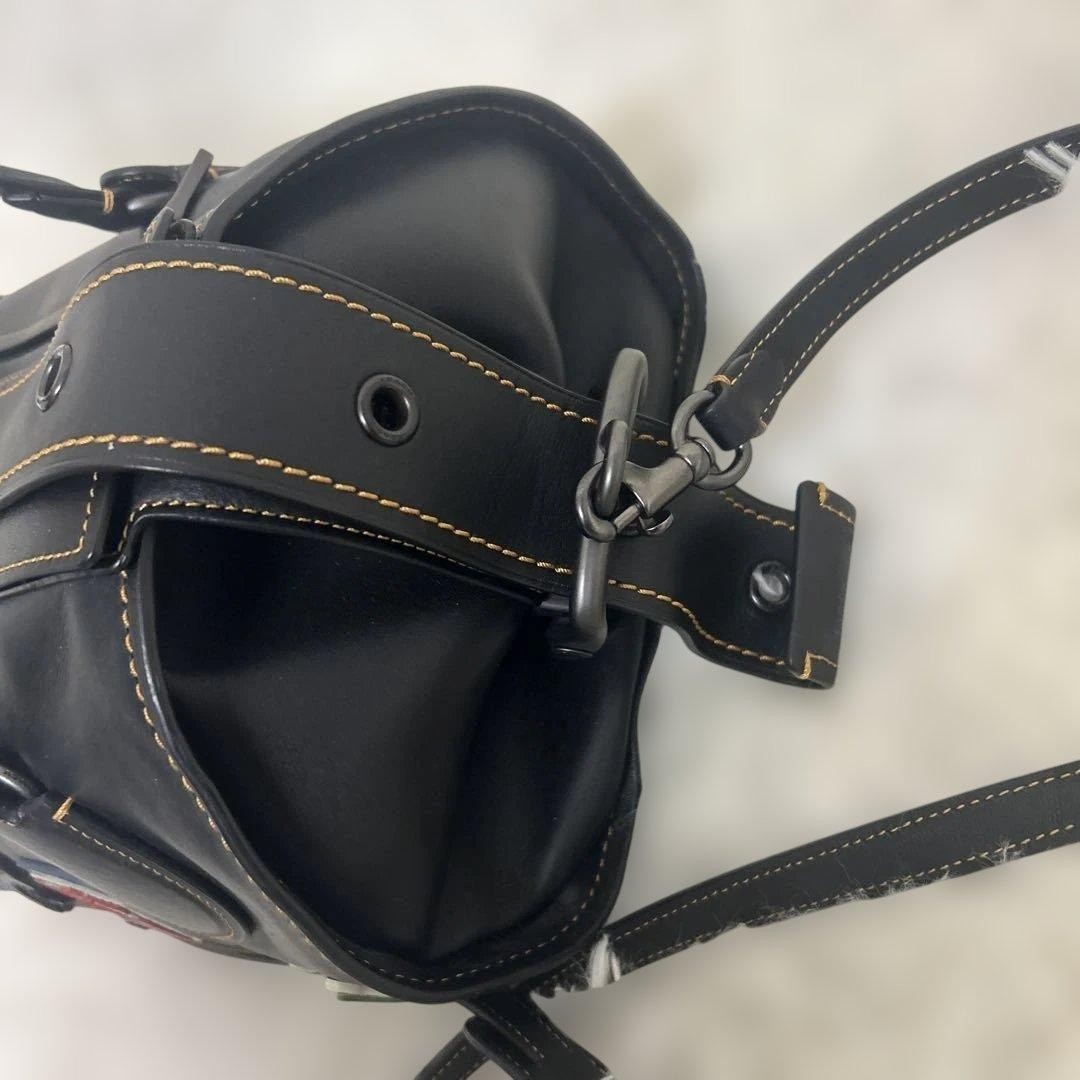 Used authentic Coach 1941 Varsity Patch leather s… - image 6