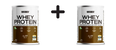 2 x Weider Whey Protein (300g) Chocolate (46,65 EUR/kg)