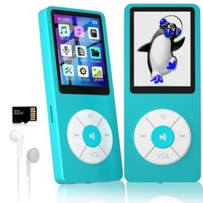 MP3 Player with 32GB TF Card,Built-in HD Speaker,Portable HiFi Music Player w...