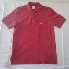 Brooks Brothers Men's Red Performance Polo Shirt Size Small Golden Embroidery